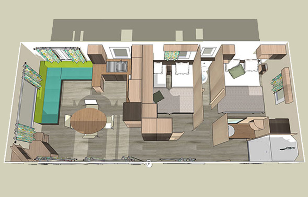 vente mobil home camping ile blanche
